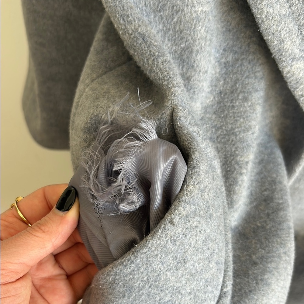 Banana Republic | Petite Grey Full Length Coat - Picture 5 of 8